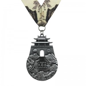 Перфектен дизайн Античен месингов златен сребърен 4D метални медали медал медал награди