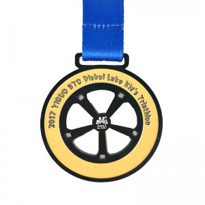 Die Cast Medals Gold Metal Award 3D триатлон медал спортен медал
