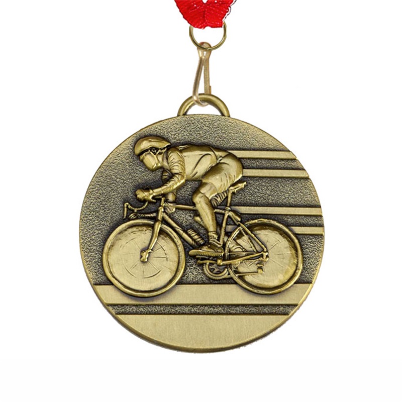 Персонализиран дизайн на награда Трофеи предизвикателство Медали за колоездене на метални медали за деца