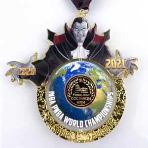 Неразпределена месингова мека мека емайл цветна метална карта комбинирана комбинация от медали