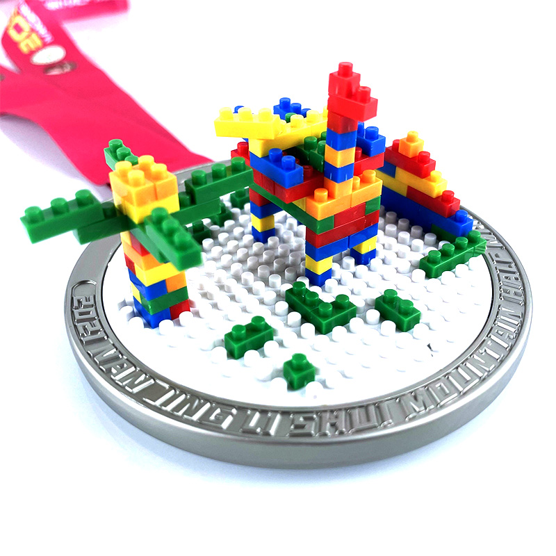 Персонализиран метален медал закачалка LEGO персонализиран медал метален медальон